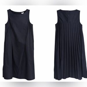J. Jill Navy Sleeveless Dress Petite Small Minimal Shift Casual Classic
